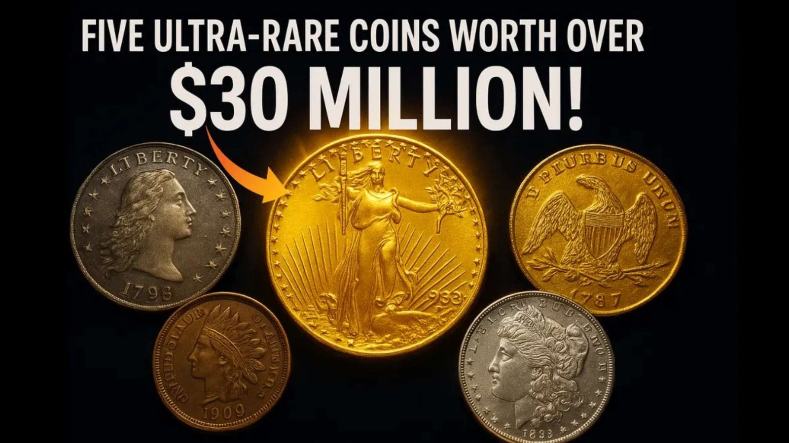 Top Five Ultra-Rare Coins Worth Over $30 Million — Including the 1933 Double Eagle
